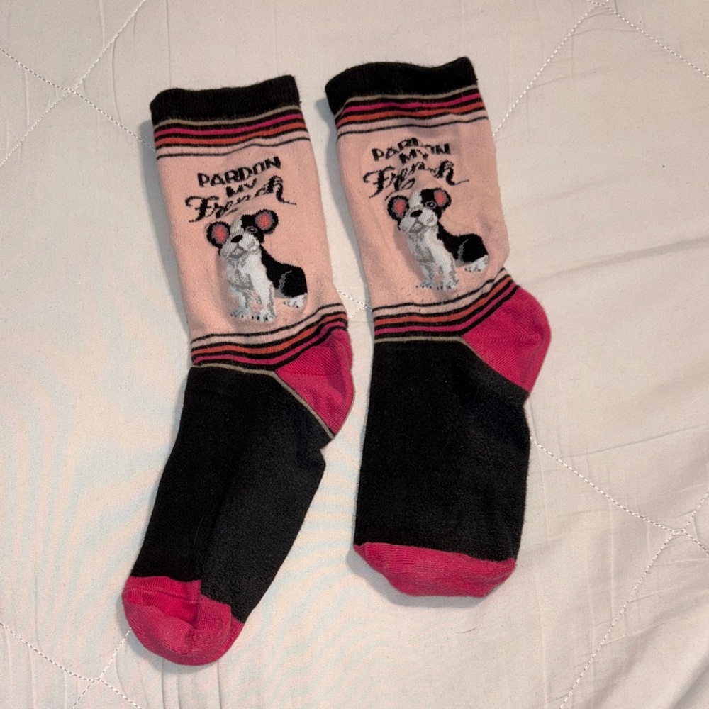 French Bulldog-Themed Crew Socks